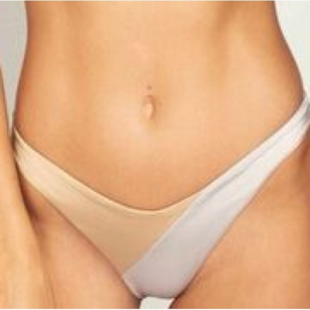 NWT Peixoto Shelley bikini bottoms gold silver